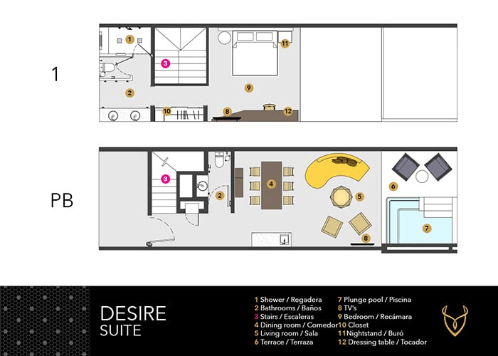 Desire Suite layout